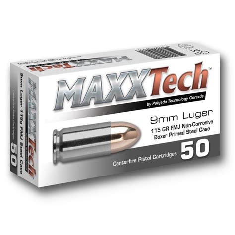 9mm maxxtech 100 boxer primed steel case|MaxxTech Ammo Review: Is Dirt Cheap Always A .